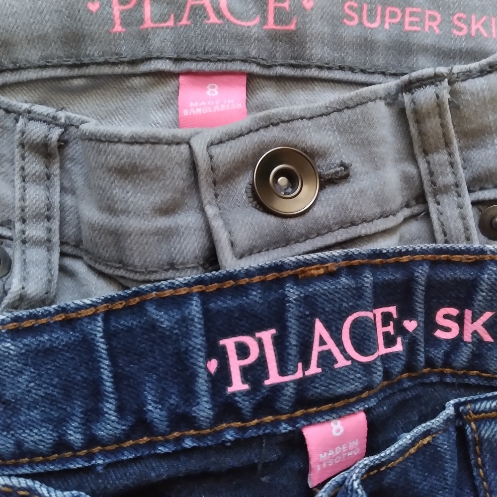 #305-9 Girls Children's Place Jean Bundle Super Skinny - Picture 8 of 16